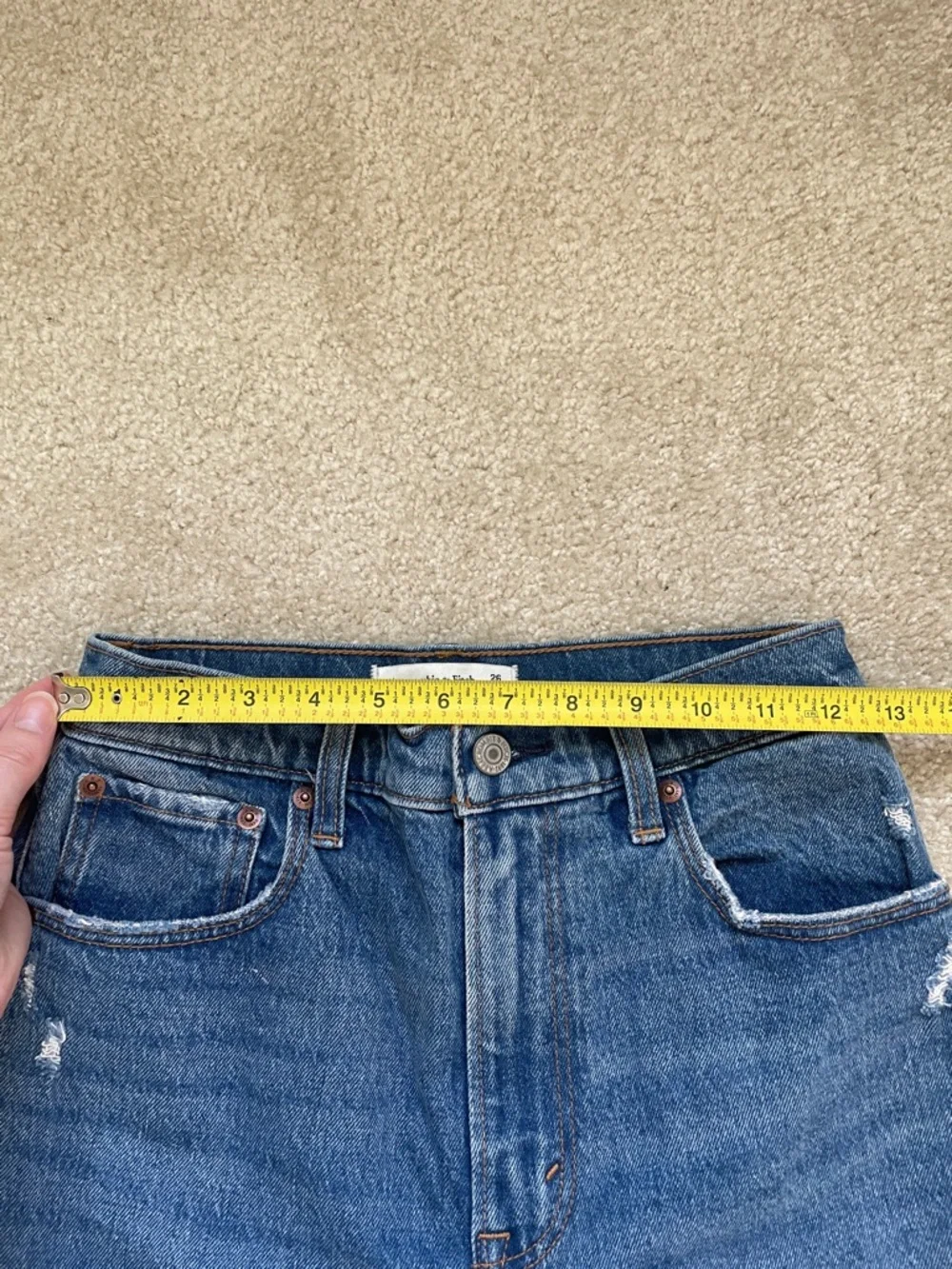 Abercrombie & Fitch The 90s Straight Ultra High Rise Jeans 26/2 Short